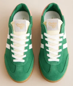 Shoes | Gola® Cyclone Suede Sneaker Emerald Off White