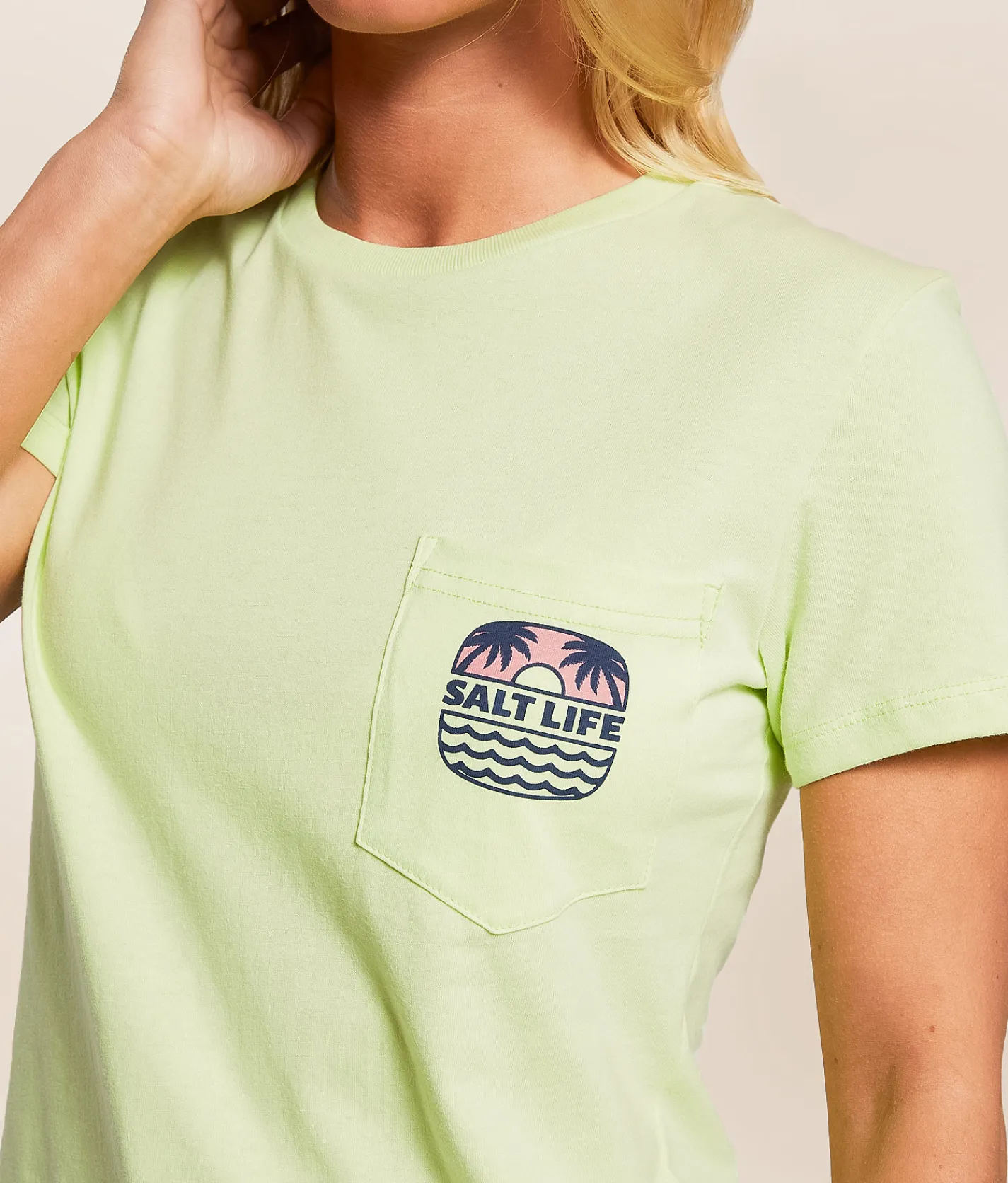 Tops | Salt Life Daily Paradise T-Shirt Lime