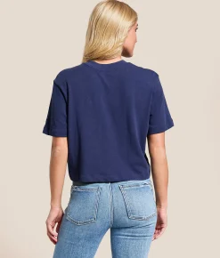 Junkfood Dallas Cowboys Cropped T-Shirt Navy Outlet