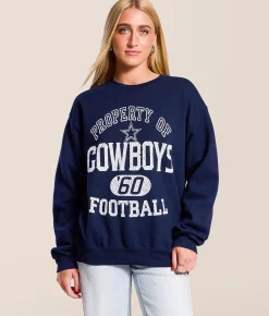 Tops | Junkfood Dallas Cowboys Property Pullover Navy