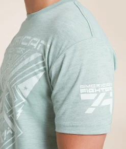 Graphic T-Shirts | American Fighter Damar T-Shirt Iceberg Green Zephyr Blue