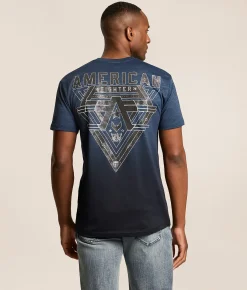 Tops|Graphic T-Shirts | American Fighter Dandrige T-Shirt Sailor Blue