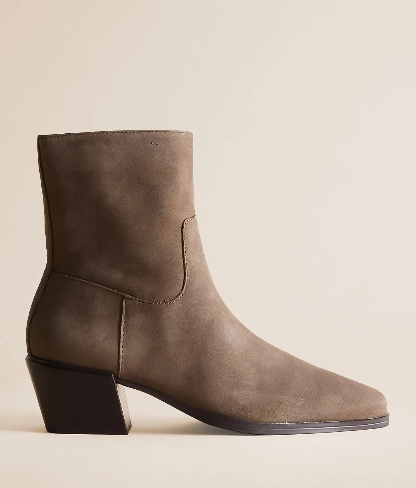 Steve Madden Daney Leather Ankle Boot Grey Suede Clearance