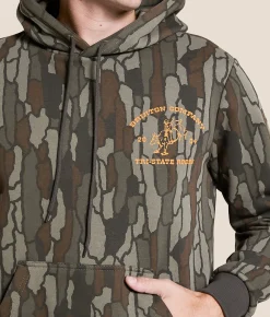 Brixton Danforth Camo Hooded Sweatshirt Bark Camo Outlet
