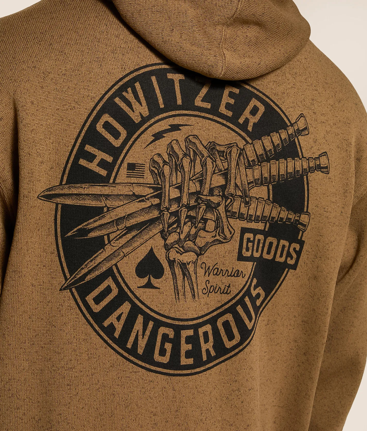 Tops | Howitzer Dangerous Goods Hooded Sweatshirt Timberwolf