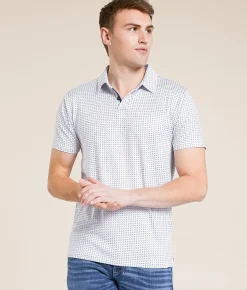Activewear | J.B. Holt Dano Performance Polo White Multi