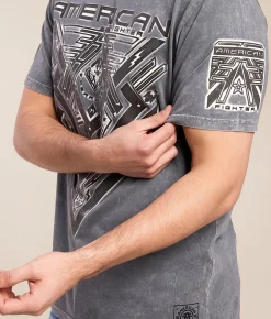 American Fighter Danvers T-Shirt Turbulence Mineral Wash Online