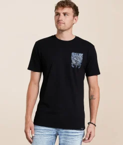 Tops|Graphic T-Shirts | Sullen Dark Depths T-Shirt Jet Black