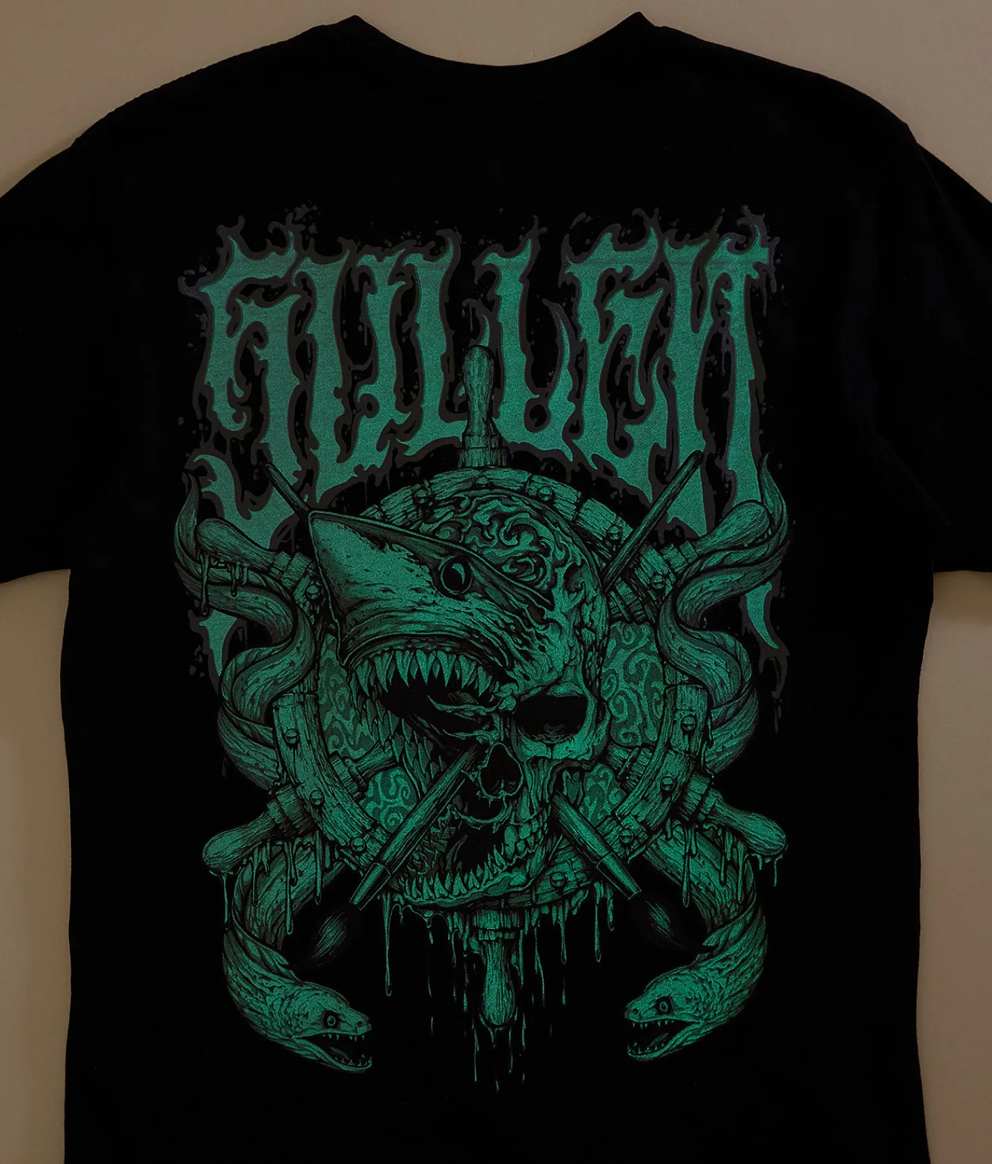 Tops|Graphic T-Shirts | Sullen Dark Depths T-Shirt Jet Black