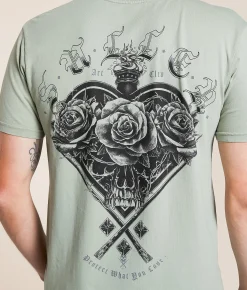Sullen Dark Hearts T-Shirt Seagrass Online