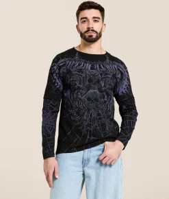 Affliction Darkness Falls T-Shirt Black Outlet