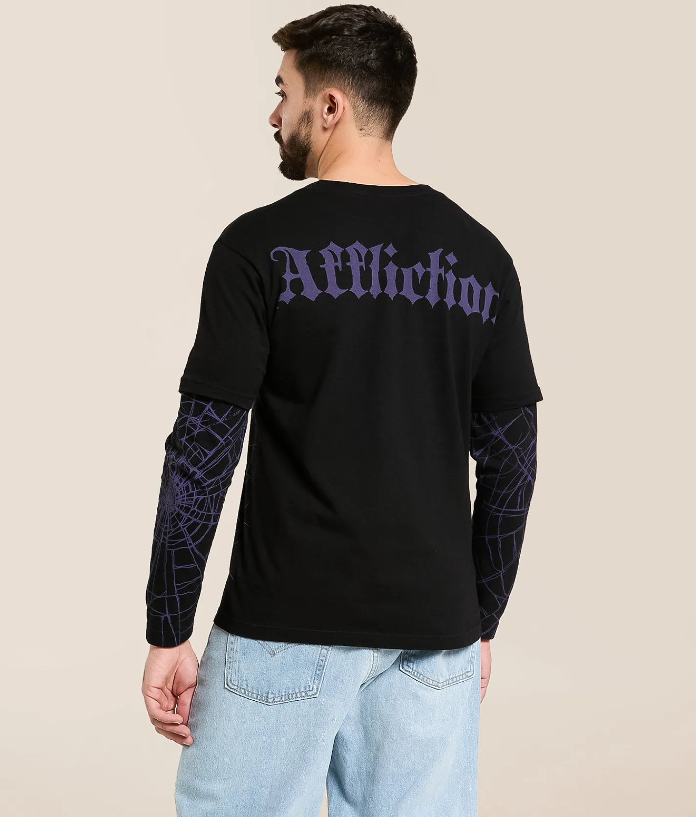 Tops | Affliction Darkness Falls T-Shirt Black