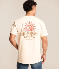 Tops|Graphic T-Shirts | Brixton Dark Paradise T-Shirt Cream