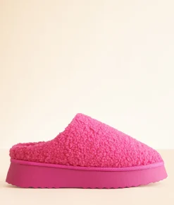 Shoes | Mia Darlaa Flatform Slipper Hot Pink