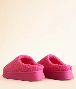 Shoes | Mia Darlaa Flatform Slipper Hot Pink