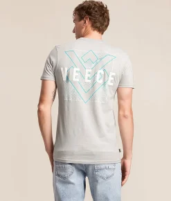 Tops|Graphic T-Shirts | Veece Data Drift T-Shirt Marble Grey