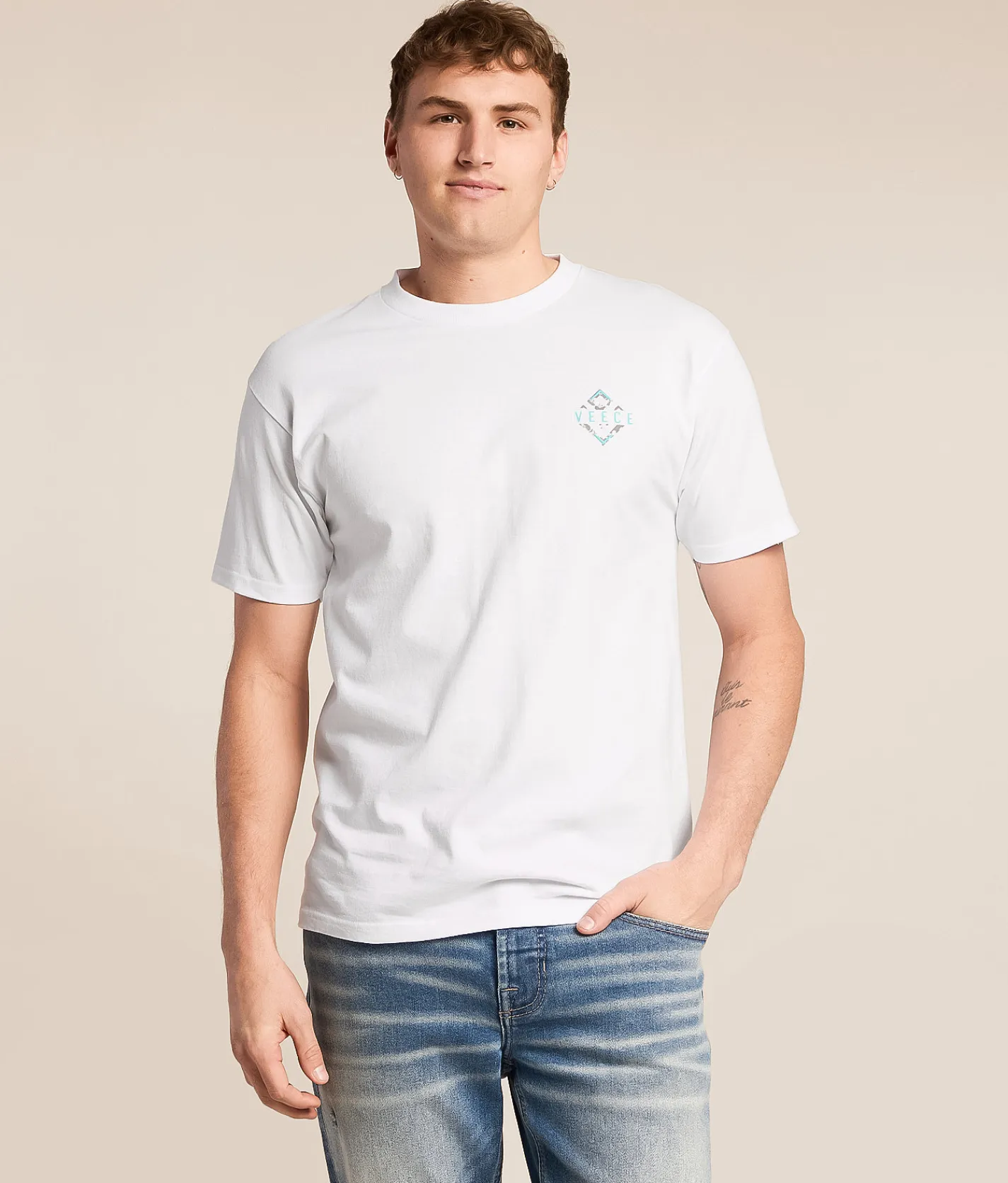 Graphic T-Shirts | Veece Data Drip T-Shirt White