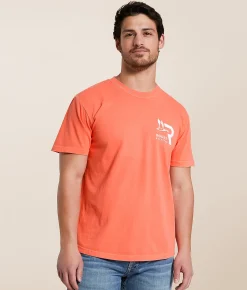 Roost Waterfowl Daybreak T-Shirt Bright Salmon Hot