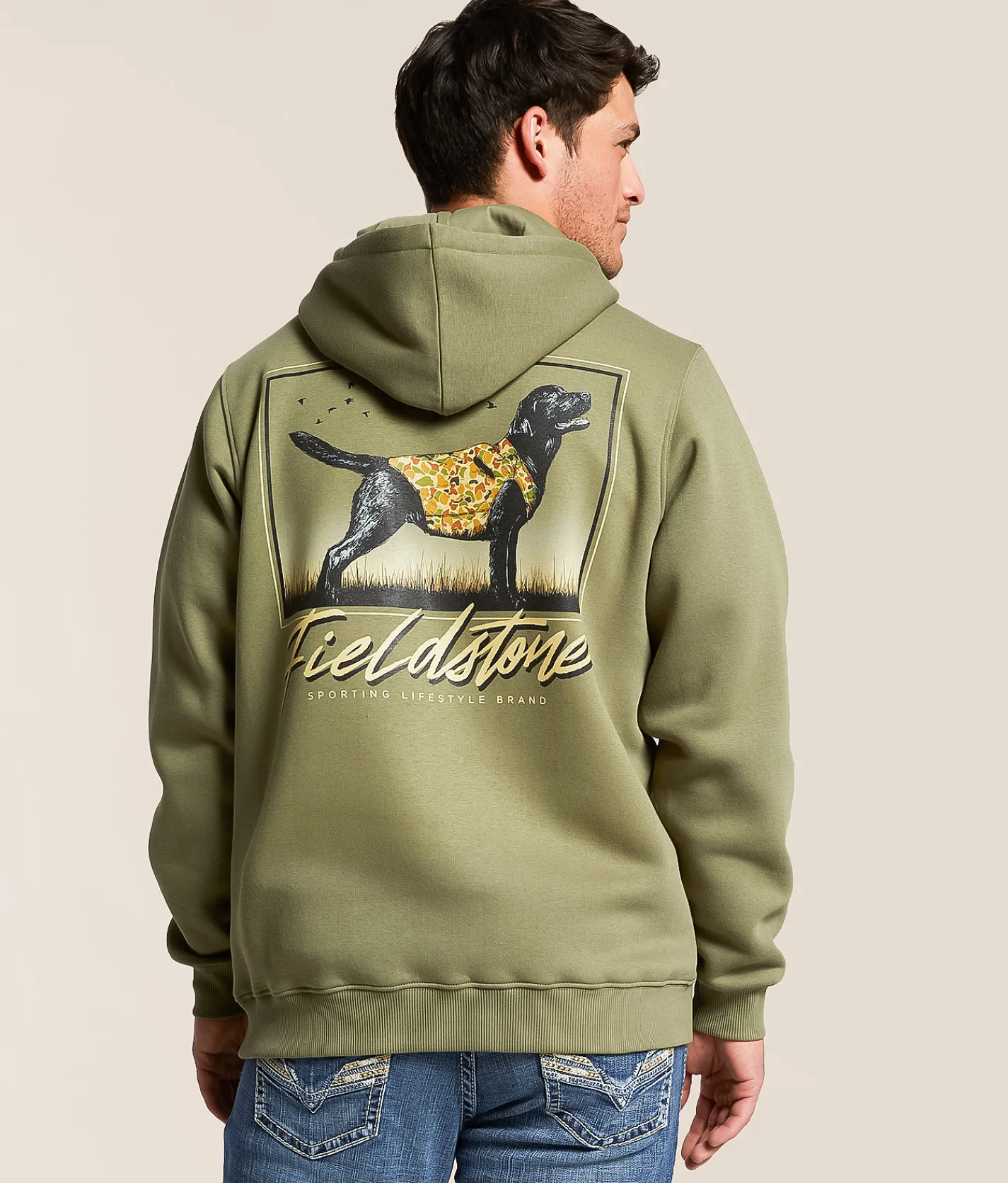 Tops | Fieldstone Day In The Field Hooded Sweatshirt Deep Lichen Green