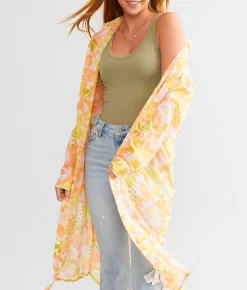 Billabong Daylight Dreamin Kimono Orange Peel Online