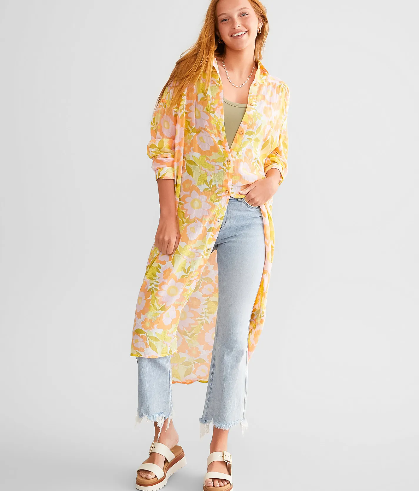 Billabong Daylight Dreamin Kimono Orange Peel Online