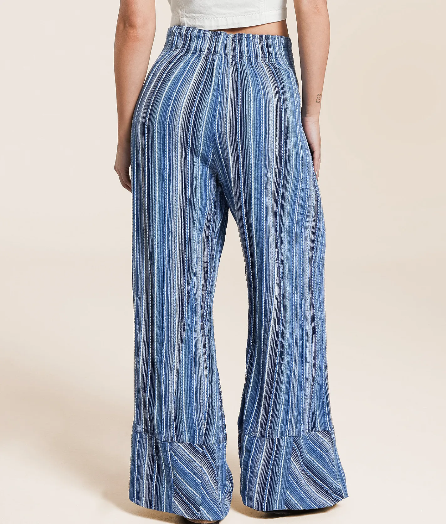 Bottoms | Free People Days End Pant Indigo Combo