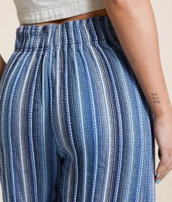 Bottoms | Free People Days End Pant Indigo Combo