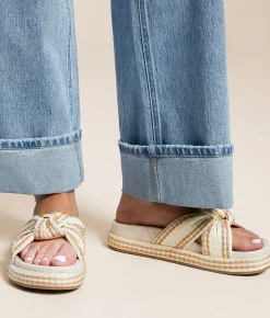 Mia Daysie Knot Sandal Ivory Natural Sand Discount