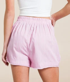 Bottoms|Shorts | Free People Day To Day Boxer Short Pink Combo
