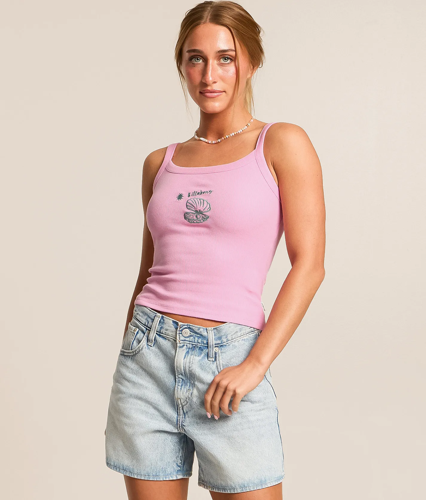 Tops | Billabong Day Trip Forever Cropped Tank Top Prism Pink