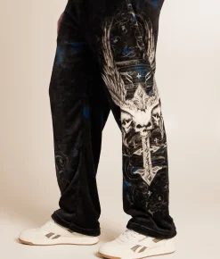 Affliction Death Eyes Fleece Pajama Pant Multi Colored Outlet