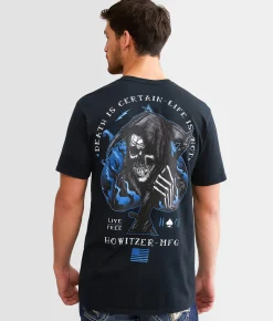 Graphic T-Shirts | Howitzer Death Is Certain T-Shirt Obsidian