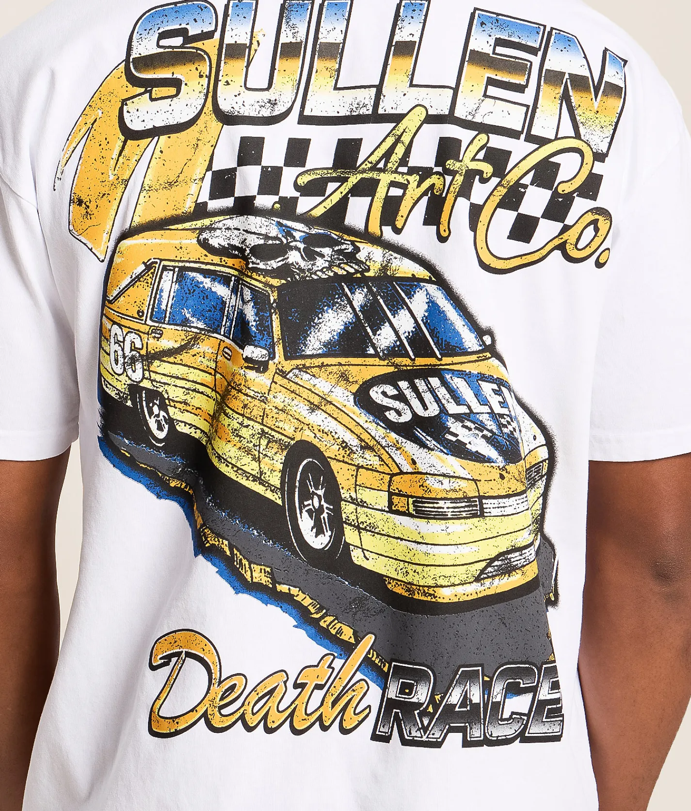 Sullen Death Race T-Shirt White New