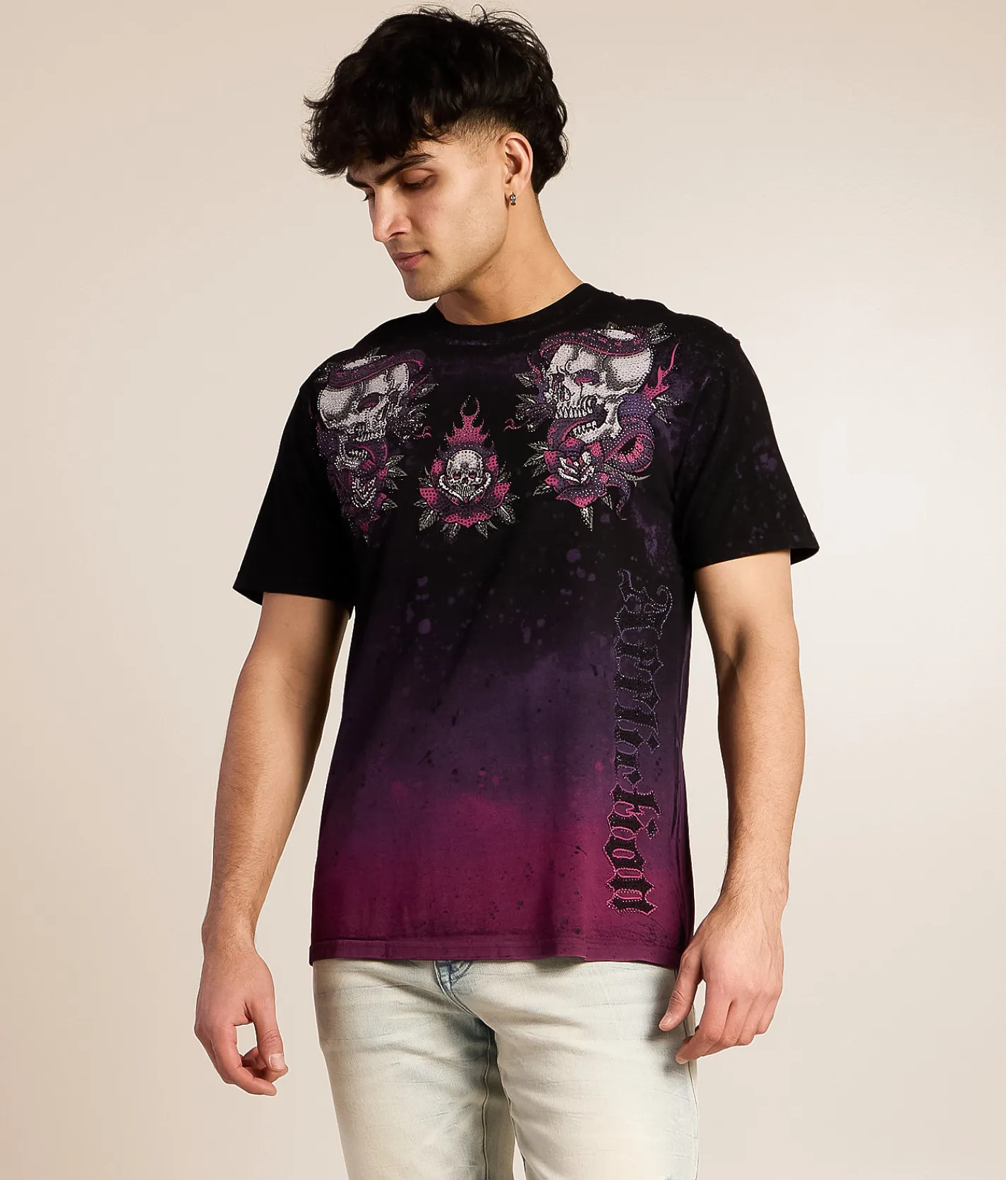 Graphic T-Shirts | Affliction Death Wager T-Shirt Black