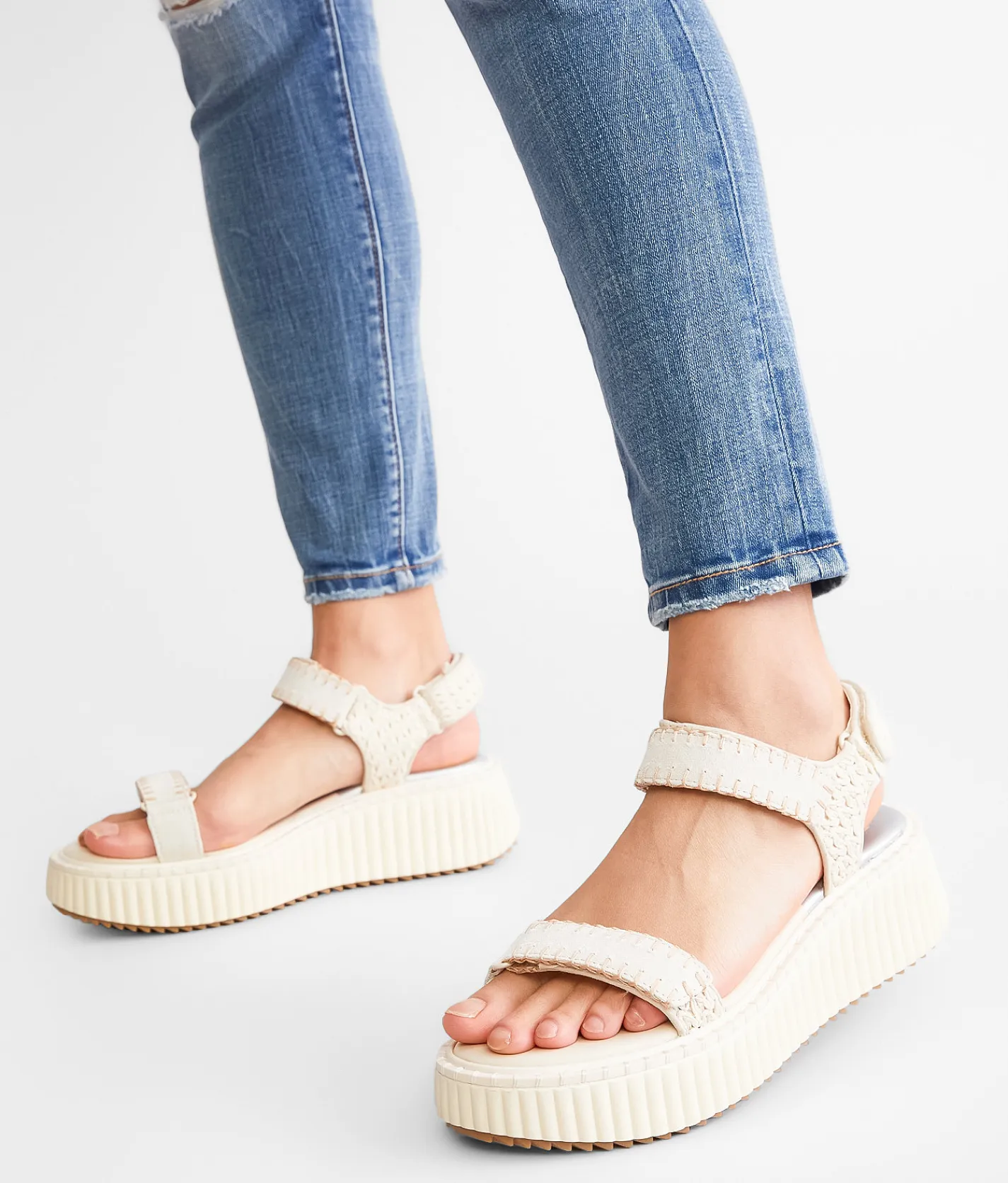 Dolce Vita Debra Flatform Sandal Ivory Suede Online