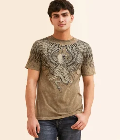Affliction Declaration T-Shirt Dusty Olive Lava Wash Online