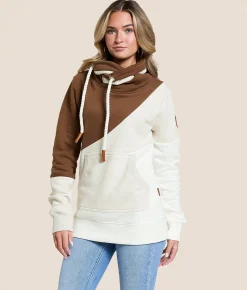 Wanakome Deena Cowl Neck Pullover Heather Oatmeal Mix Sale