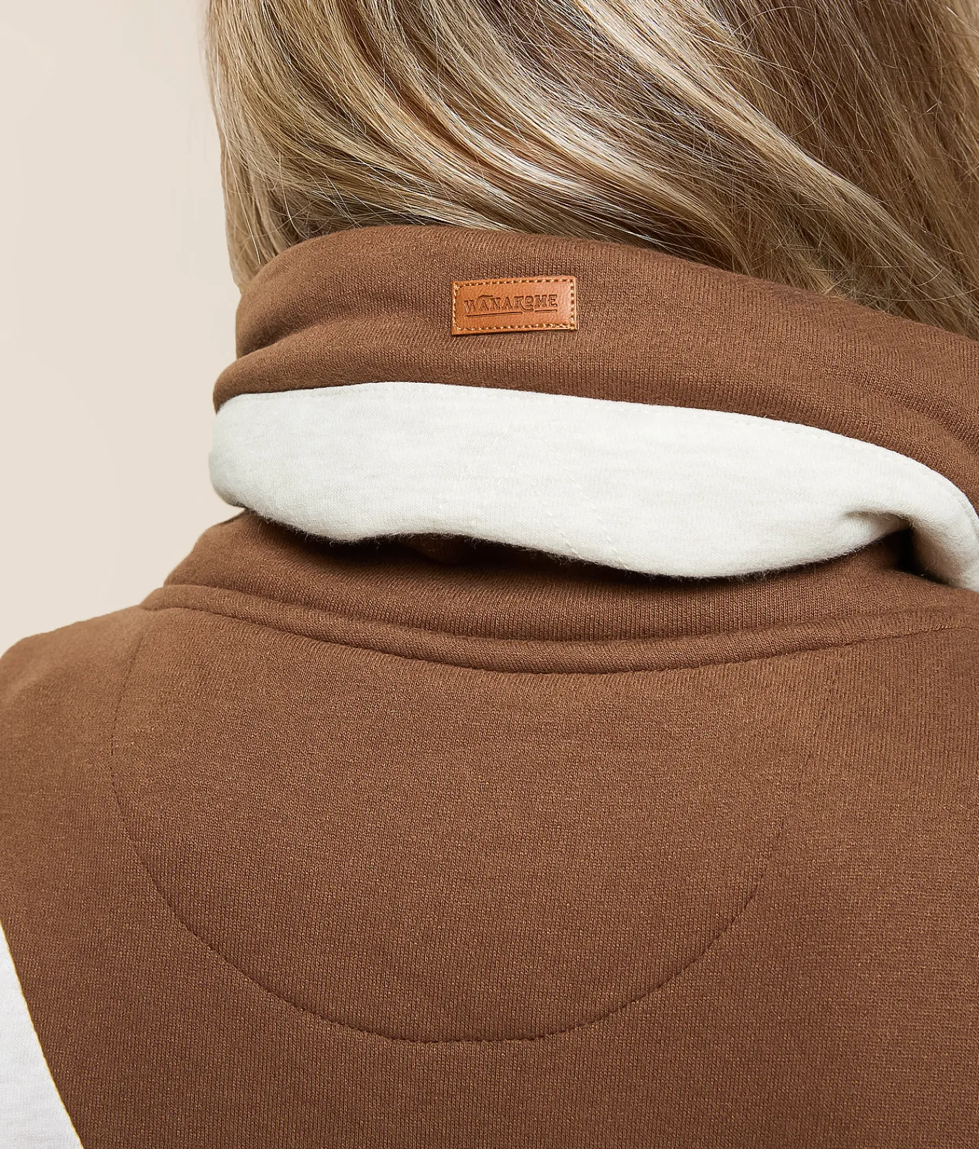 Wanakome Deena Cowl Neck Pullover Heather Oatmeal Mix Sale