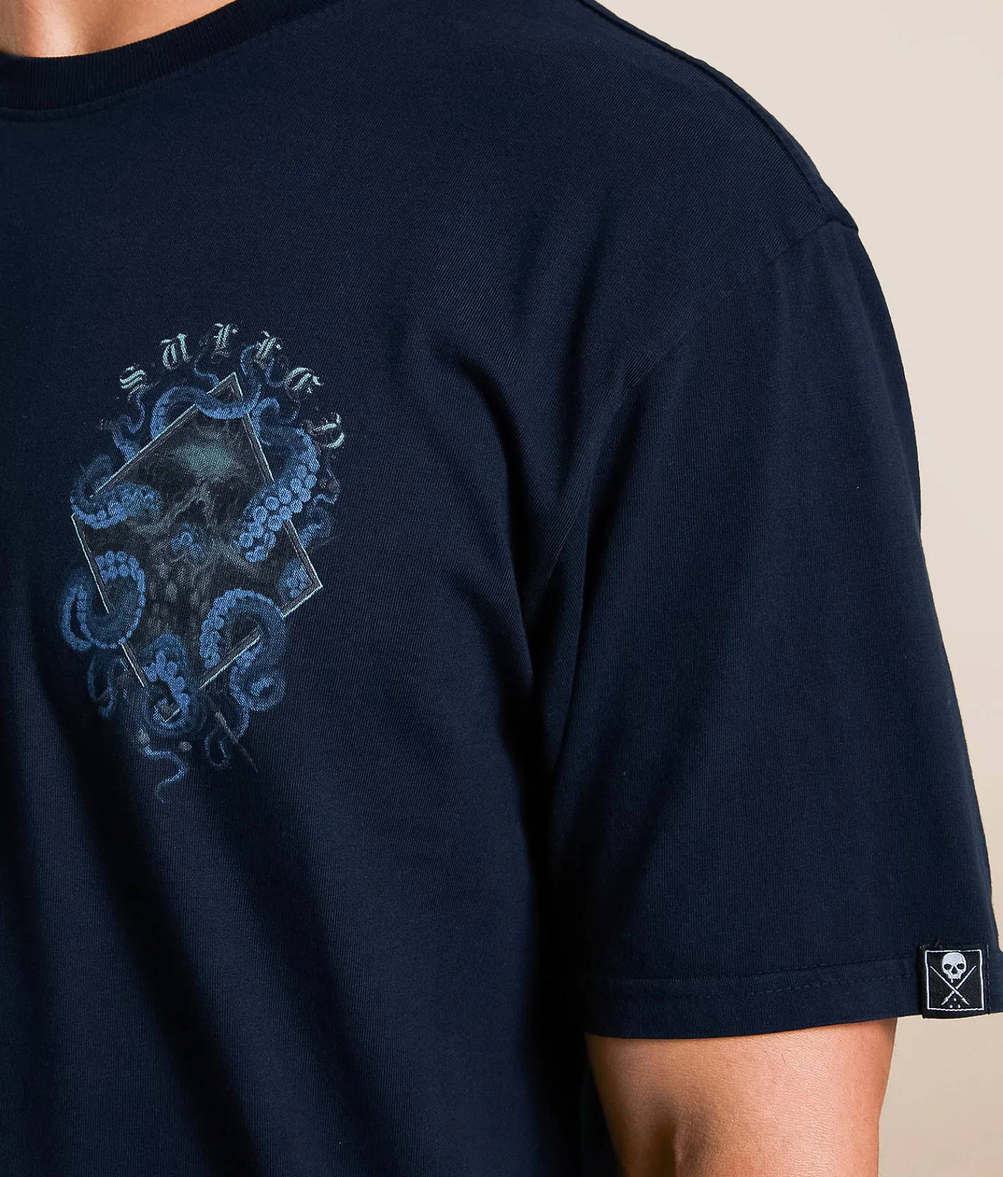 Tops|Graphic T-Shirts | Sullen Deep Blue T-Shirt Obsidian