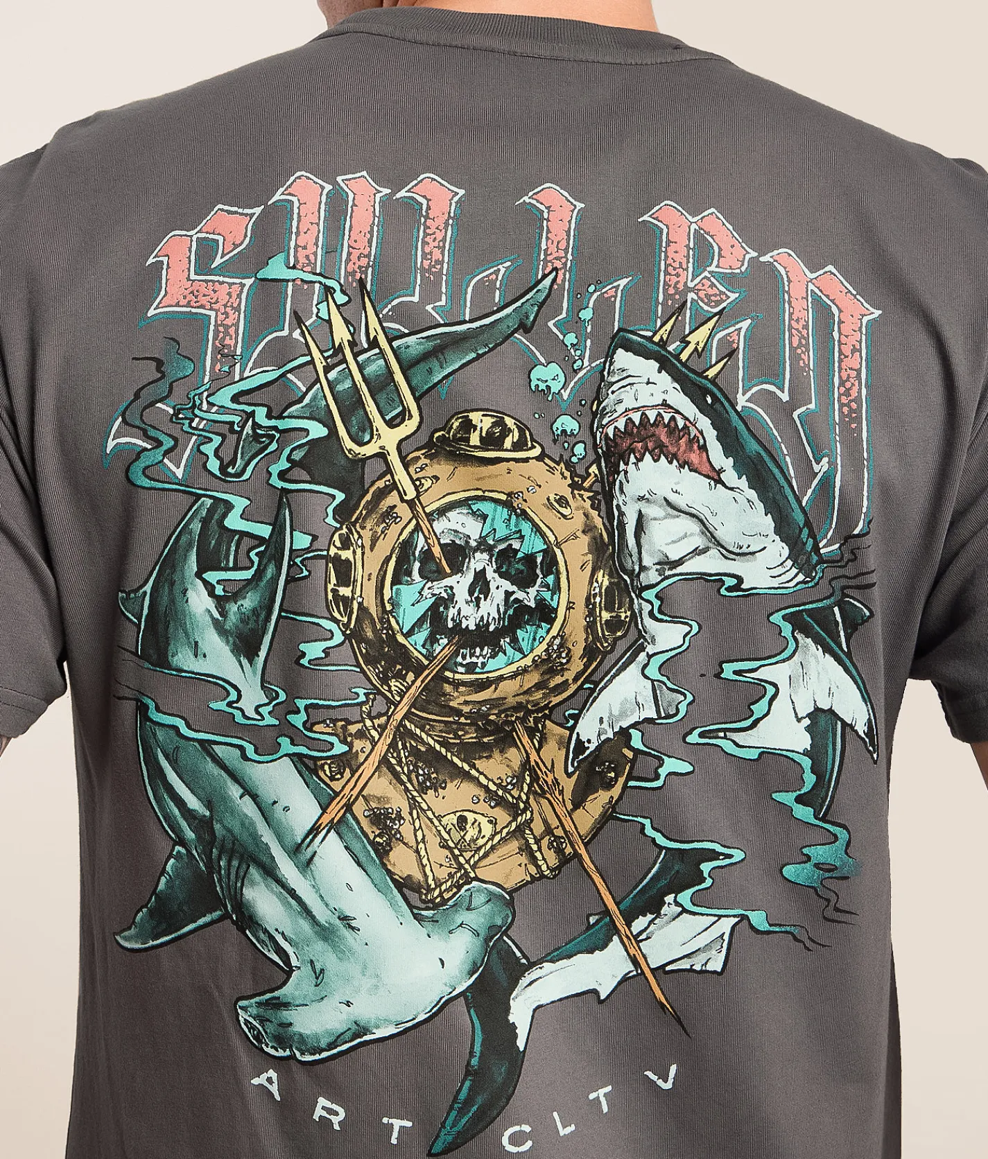 Tops|Graphic T-Shirts | Sullen Deep Sea Diver T-Shirt Turbulence