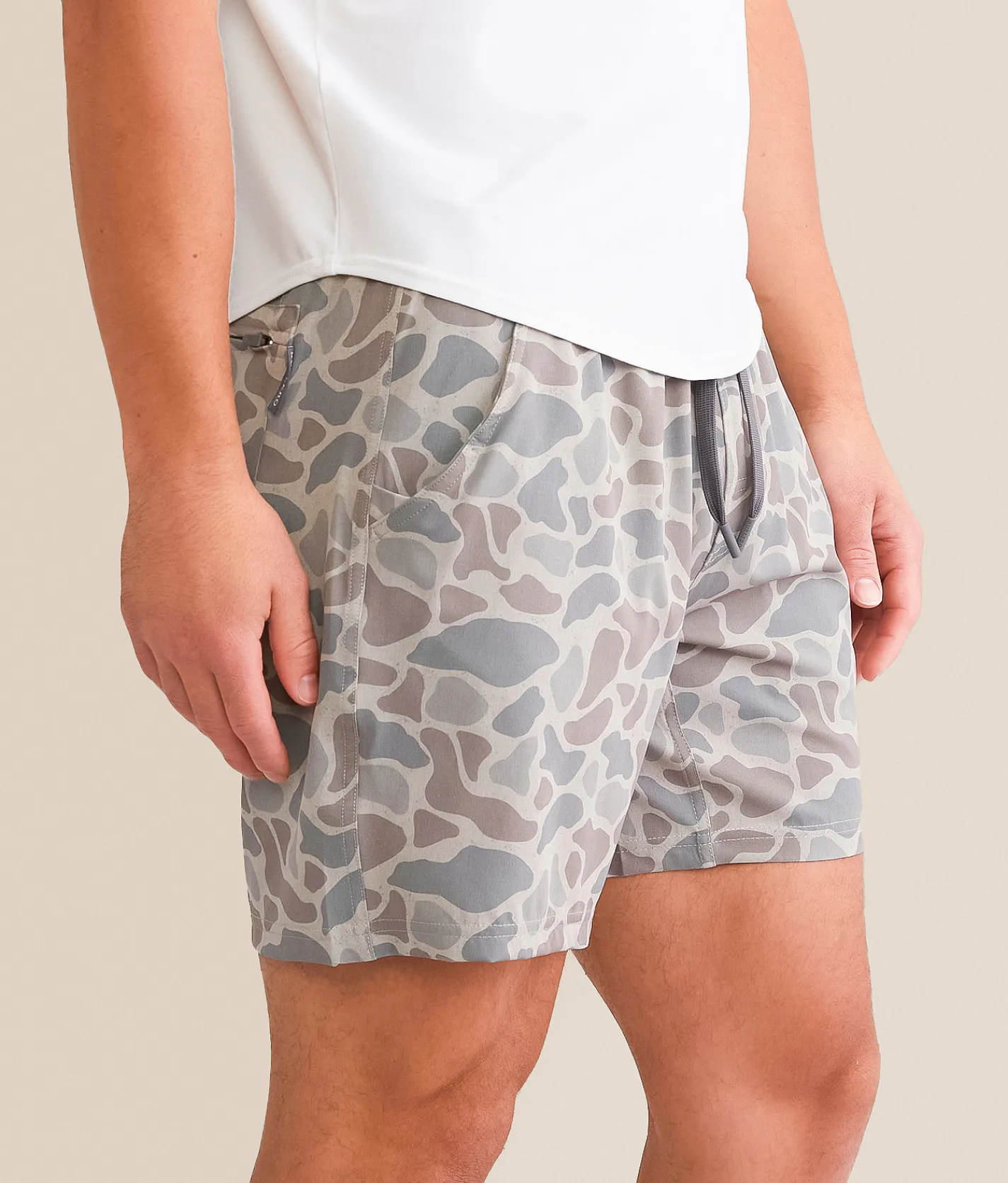 BURLEBO Deer Camo Performance Stretch Short Classic Deer Camo