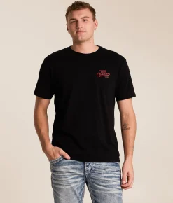 Tops|Graphic T-Shirts | Tail Chasers Club Deer Stance T-Shirt Black