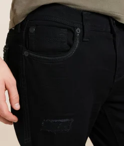 Bottoms|Jeans | American Fighter Defender Straight Stretch Jean Black Rinse