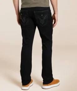 Bottoms|Jeans | American Fighter Defender Straight Stretch Jean Black Rinse