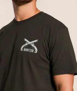 Howitzer Defend Me T-Shirt Vintage Black Discount