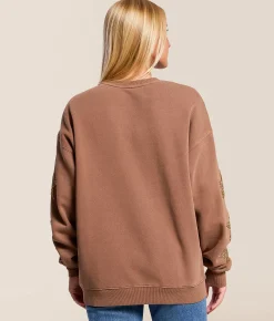 Tops | Goodie Two Sleeves Def Leppard Band Pullover Brown