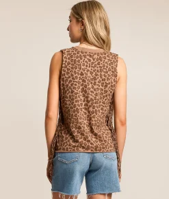 Tops | Goodie Two Sleeves Def Leppard Band Tank Top Leopard