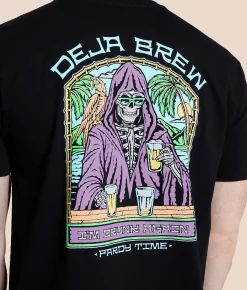 Graphic T-Shirts | Pardy Time Deja Brew T-Shirt Jet Black