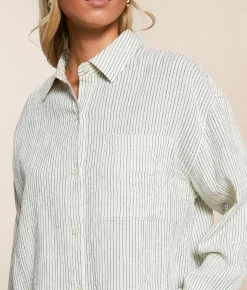 Z Supply Del Mar Striped Shirt Natural Best