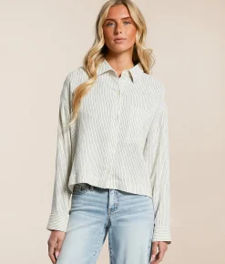 Z Supply Del Mar Striped Shirt Natural Best